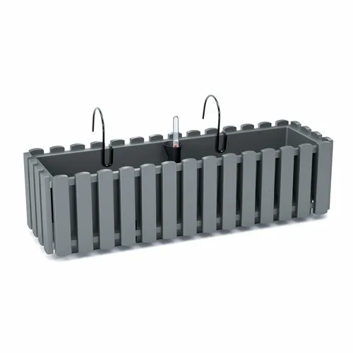 Prosperplast Boardee Fencycase Blumenkasten 580 mm – Rustikales Design in Grau - Rustikaler Blumenkasten für drinnen und draußen. Leicht zu reinigen und robust gegen Witterungseinflüsse. Ideal für moderne Innenräume, Terrassen und Gärten. Perfekte Dekoration für Ihr Zuhause.
