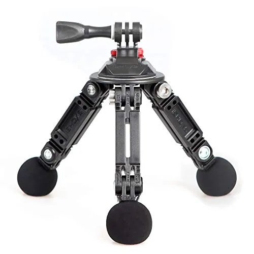 iSHOXS StreetPod Basic Modulares Ministativ - Dreibein Stativ für Sport - und Action-Kameras passend für GoPro Hero 13 12 11 10 9, Rollei, Action Camera Tripod Halterung