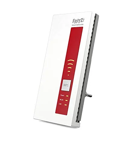 AVM FRITZ!WLAN Repeater 1750E Dualband - Leistungsstarker WLAN-Repeater für optimale Netzabdeckung mit einer Geschwindigkeit von bis zu 1300 Mbps. Ideal für Streaming und Gaming, kompatibel mit vielen Geräten.