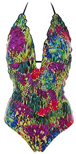 Heine Damen Push Up Badeanzug Bunt 40 Cup B
