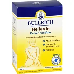 Bullrich Heilerde Pulver hautfein 500 g - Arzneimittel zur natürlichen Hautpflege, ideal zur Linderung von Hautirritationen und zur Verbesserung des Hautbildes.
