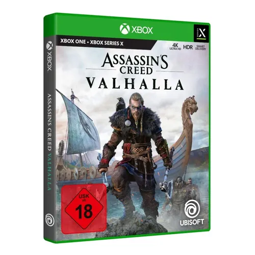 Assassin's Creed Valhalla - Standard Edition | Uncut für Xbox One & Xbox Series X - Erleben Sie Ihre eigene Wikingersaga mit umfangreichen RPG-Elementen. Nutzen Sie Smart Delivery für nahtloses Spielen auf beiden Konsolen und kämpfen Sie mit einem intuitiven Kampfsystem.