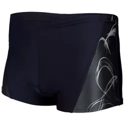 Aquarti Herren Badehose mit Streifen - Schwarz 6XL - Herren-Bademode in stylischem Design, perfekt für den Strand oder das Schwimmbad, aus 80% Polyamid und 20% Elasthan für optimalen Tragekomfort.