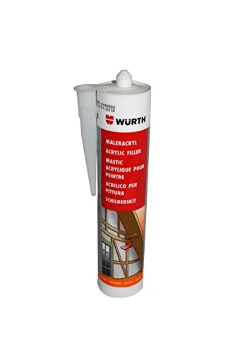 Würth Flexible Acryl-Versiegelung - Latex Dichtungsmittel mit breitem Haftspektrum, silikonfrei und ideal für Dicht- und Anschlussfugen im Außenbereich, witterungs- und UV-beständig.