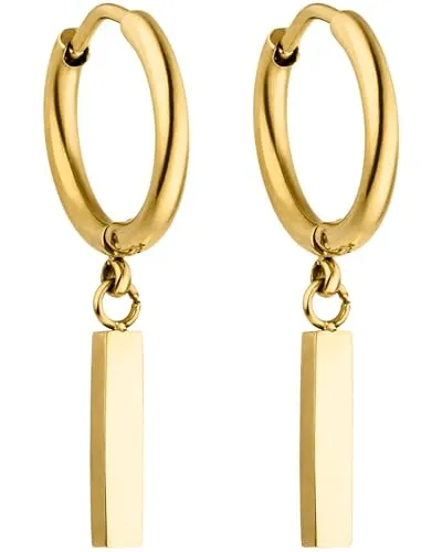 PURELEI® Huli Hoop Creole Ohrringe (Gold) – Wasserfeste Damenohrringe aus Edelstahl - Ohrringe für Damen, inspiriert von Hawaii, wasserfest und ideal für jeden Anlass. Verleihe deinem Look mit diesen langlebigen Creolen eine elegante Note!