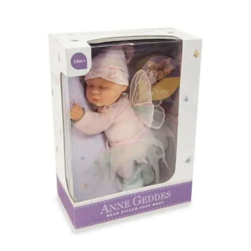 ANNE GEDDES Babypuppe Fairy Pink - 23 cm - Puppen für Kinder ab 18 Monaten, bezaubernde Fairy Pink Puppe in handlicher Größe von 23 cm, perfekt zum Spielen und Kuscheln.