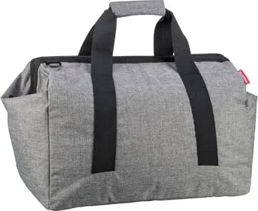 reisenthel Allrounder L in Twist Silber - Vielseitige Doktortasche mit 30 l Volumen, ideal für Reisen, Büro und Freizeit, wasserabweisend und funktional stylish