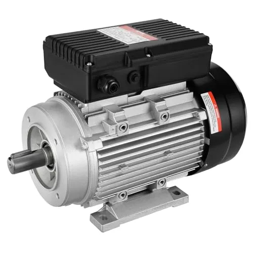VEVOR 1,5 kW Elektromotor für Kompressoren - Leistungsstarker einphasiger Elektromotor mit 1,5 kW, 1400 U/min und umkehrbarem Lauf. Ideal für landwirtschaftliche Maschinen und vielseitige Anwendungen.