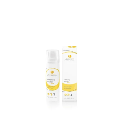 Aesthetico Whitening Solution 30ml - Aufhellendes Serum - Medizinische Körperpflege zur gezielten Aufhellung von Pigmentflecken. Mit Pflanzenextrakten und Vitamin C für einen gleichmäßigeren Teint und Schutz vor oxidativem Stress.