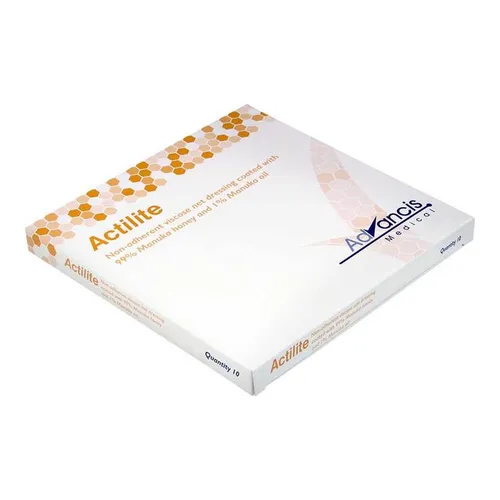 Actilite Wundauflage 5x5 cm - 10 ST - Arzneimittel zur Wundbehandlung mit 99% Manuka-Honig für optimale Heilung und sanfte Anhaftung, ideal für alle Wundarten.
