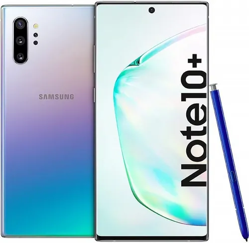 Samsung Galaxy Note 10+ 256GB Aura Glow - Hellblau - Handys ohne Vertrag mit 6,8'' Dynamic AMOLED Display und 12 GB RAM für herausragende Leistung. Perfekt für kreative Videos und Notizen mit dem S Pen.