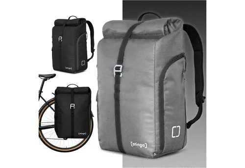 otinga Fahrradtasche Flip V3 - Wasserdichter Rucksack mit 34L Volumen - Fahrradtaschen mit innovativem 3-Sekunden-Umbau, 100% wasserdicht und aus recycelten Materialien, ideal für Radfahrer und umweltbewusste Nutzer.
