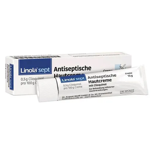 Linola sept Antiseptische Hautcreme mit Clioquinol Inhalt: 15 g