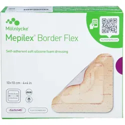 Mepilex Border Flex Schaumverband haft.10x10 cm Inhalt: 10 St