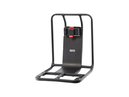QIO Luk V.R.-Transportgepäckträger schwarz-matt - Fahrradtaschen mit hochwertiger schwarz-matter Oberfläche, ideal für sicheres Transportieren von Gepäck auf Fahrradtouren.