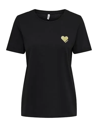 ONLY Kurzarmshirt ONLKITA LIFE S/S TOP NOOS regular fit, casual, Single Jersey, Baumwolle, Rundhals
