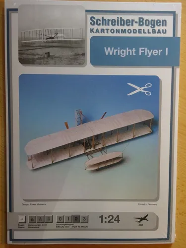 Wright Flyer I Flugzeug 1:24 Schreiber-Bogen Kartonbausatz *NEU*