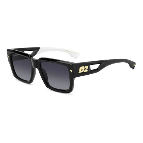 Dsquared2 Brille Sole D2 0143/S 807/9O 53-19-145 Unisex Black Weiß Objektive G