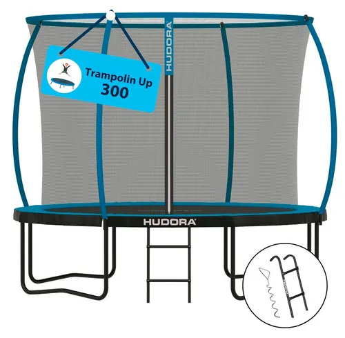 HUDORA Trampolin Up 300, Blau – Spaß und Fitness im Garten - Das HUDORA Trampolin Up 300 bietet eine robuste Bauweise und sorgt für viel Freude beim Springen. Ideal für aktive Familien, um Bewegung und Spiel im Freien zu kombinieren.