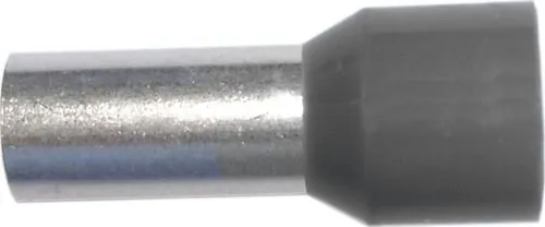 Isolierte Aderendhülse 0,75 mm² grau, Inhalt 100 Stück