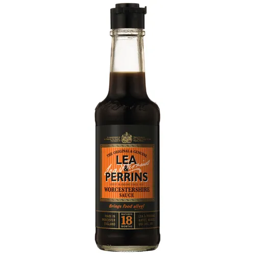 Lea und Perrins Worcestershire Sauce 150ml - Würzsauce für Pasteten und edlen Fisch, seit 175 Jahren ein Klassiker und 18 Monate gereift für unverwechselbaren Geschmack.