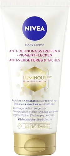 NIVEA Luminous W630 Körpercreme 200 ml - Multifunktionale Körpercreme mit patentierter Formel für sichtbar gepflegte Haut. Zieht schnell ein, spendet 48h Feuchtigkeit und ist für alle Hauttypen geeignet.