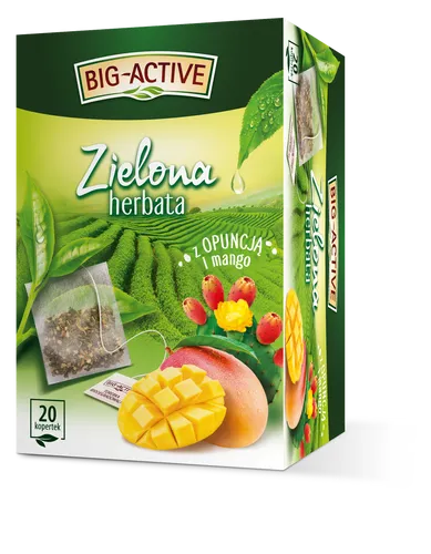 Big-Active - Herbata zielona z opuncją i mango (20tb x 1,7g) Herba 5900956700366