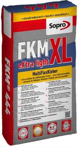 Sopro Multiflexkleber FKM XL - Hochleistungs-Kleber - Klebstoffe, ideal für flexible Anwendungen und starke Haftung auf verschiedenen Untergründen.