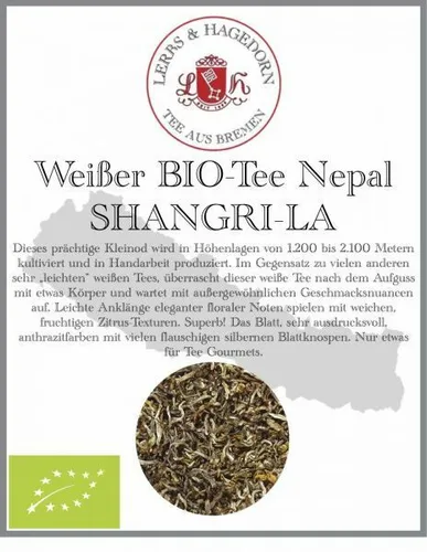 Weißer Tee Bio Nepal Shangri-La 1kg