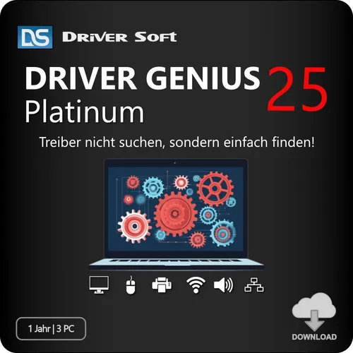 Driver Genius 25 Platinum - Treiber-Management leicht gemacht - Utilities: Leistungsstarke Software zur automatischen Treiberaktualisierung und System-Optimierung für maximale PC-Leistung.