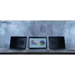 KAPSOLO 2-wege Blickschutzfilter selbstklebend für Microsoft Surface Pro 5 (2017), Pro 6 (2018) Pro 7 (2019)