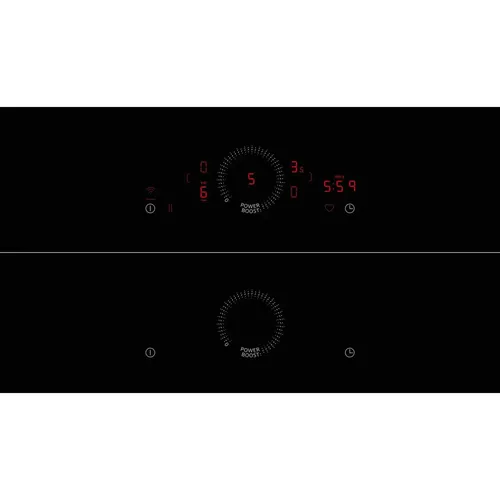 V58NHQ4L0 Muldenlüfter Induktion 80cm - Kochfeld mit rahmenlosem Design und TwistTouch-Bedienung, ausgestattet mit HomeConnect für smarte Steuerung und Bratsensor für perfektes Kochen.