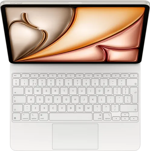 Apple Magic Keyboard mit Trackpad für iPad Air M2/M3 - Eingabegeräte: Elegante Tastatur und Foliohülle mit integriertem Trackpad, ideal für produktives Arbeiten und optimalen Schutz Ihres iPads.