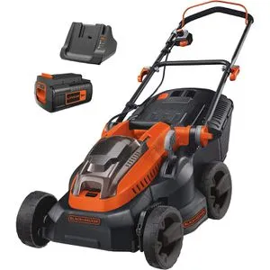Black+Decker Rasenmäher CLM3820L1-QW, Akku, 36V / 2Ah, mit Akku, Ladegerät und Fangkorb 35 Liter