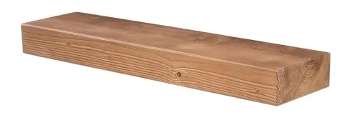 Levandeo® Wandregal aus massivem Holz – 80x20cm Eiche farbig - Wandregal aus massivem Holz, einzigartig und robust mit 30kg Tragfähigkeit. Ideal für stilvolle Dekoration in jedem Raum. Made in Germany!