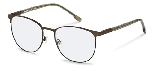 Rodenstock ROUNDED Metall Brillen in Brown, Olive für Unisex, Brille mit Sehstärke, optional mit Sonnenbrillen tönung oder Blaulichtfilter (Modell R7148)