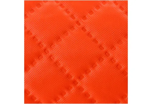 maDDma Stoff 1m neonfarbener Meterware Raute Steppstoff, neonorange