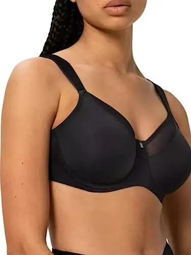 Triumph True Shape Sensation W01 Minimizer-BH Schwarz E 80 - Funktionsunterwäsche für eine schlankere Silhouette - Minimizer-BH mit formenden Cups, ideal für perfekten Komfort und elegantes Design.