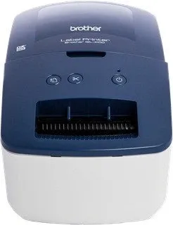Brother QL-600B - Blau Etikettendrucker mit USB-Schnittstelle, 44 Etiketten/Minute und automatischer Schneideeinheit für effizientes Etikettendesign