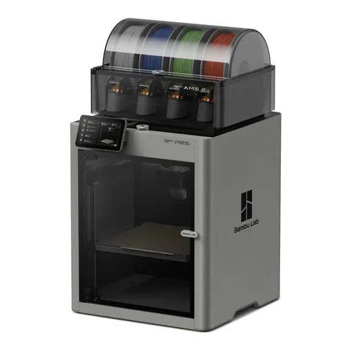 Bambu Lab 3D-Drucker P2S Combo - 3D-Drucker mit innovativem AMS-System für kontinuierlichen Filamentwechsel, ideal für kreative Projekte und professionelle Anwendungen.