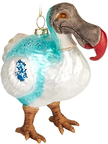 BRUBAKER Lustige Weihnachtsbaumkugel aus Glas - Handbemalt und Mundgeblasen - Originelle Weihnachtskugel mit witzigen Motiven, die Ihrem Baum das gewisse Etwas verleihen. Ideal für kreative Dekorationen und ein Highlight für jeden Feiertag.