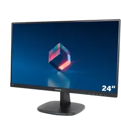 Philips V-line 243V7QDAB LED-Monitor 24" - Monitore mit 1920 x 1080 Full HD, IPS-Technologie für lebendige Farben und schnelle Reaktionszeit von 5 ms - ideal für Gaming und Multimedia.