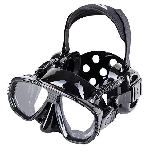 IST ProEar ME55-BS/AF Anti-Fog Schwarz Black Tauchmaske Taucherbrille mit Ohrenschutz Ear-Protection