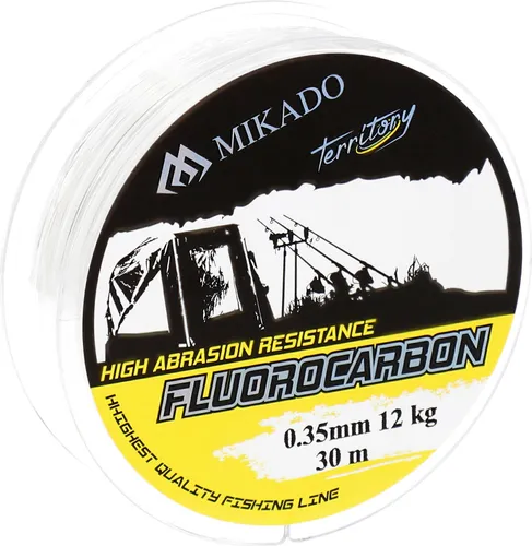 Angelschnur Fluorocarbon Carp Mikado Territory Schnur 0.45 mm 20 lbs 30 m