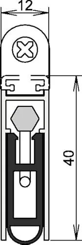 Türdichtung Kältefeind Allround® 1-1075 - Zugluftstopper & Türdichtungen, sorgt für optimale Isolation und reduziert Heizkosten durch effektiven Kälteschutz.