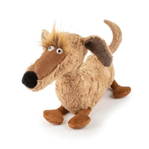 Sigikid Dackel Sausage Schorschi BeastsTown 45 cm - Kuscheltiere: Der Dackel Schorschi ist weich, waschbar und liebt Socken - ein perfekter Freund für Kinder und Erwachsene!