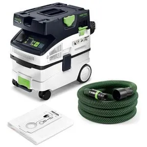 Festool Absaugmobil CLEANTEC CTM MIDI I 578301 - Nass-/Trockensauger mit Bluetooth® Funktion für die Ferneinschaltung von Akku-Werkzeugen, kompakt und mobil, ideal für den professionellen Einsatz.
