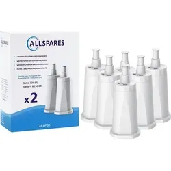 AllSpares Wasserfilter (6x) für Sage Kaffeemaschinen - Ersatzfilter für Sage Kaffeemaschinen, verbessert den Geschmack von Espresso und schützt vor Kalkablagerungen. Ideal für eine längere Lebensdauer Ihrer Maschine. BPA-frei und mit geprüfter Qualität.