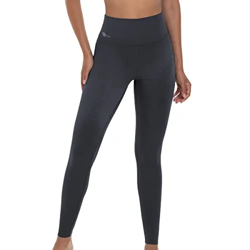 Anita Sport Hose - Tights mit Massage Effekt (42 Anthrazit) - Sportleggings für Damen mit breitem Komfortbund, hohem Schnitt und Noppenstruktur für Kompression. Schnelltrocknend und atmungsaktiv für optimalen Tragekomfort beim Sport.