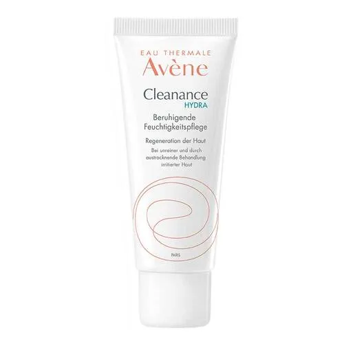 Avene Cleanance Hydra - Beruhigende Feuchtigkeitspflege Creme 40 ml - Unreine Haut: reichhaltige, nicht fettende Pflege, die irritierende Effekte der Aknetherapie ausgleicht und die Hautbarriere mit 50% Avene Thermalwasser regeneriert.